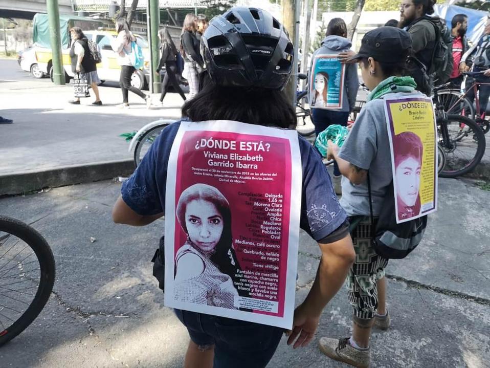 Rodada ciclista en CdMx contra desaparición de mujeres. | Jorge Becerril