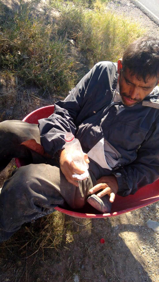 El hombre dijo tener varios días en la Sierra perdido. (Especial)