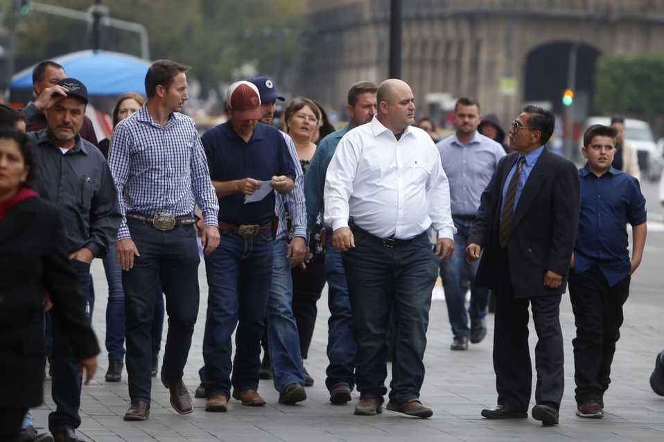 Julián LeBraón llegando a Palacio Nacional. (Ariana Pérez)