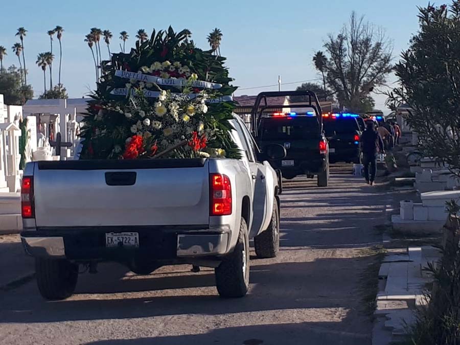 Se hizo una caravana de unidades de la Policía del Estado. (Milenio Digital)