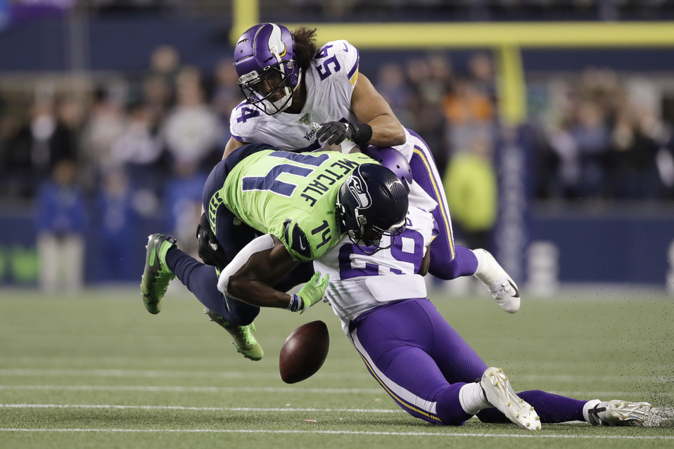 Los Seahawks vencieron a los Vikingos en la semana 13 de la NFL (AP)