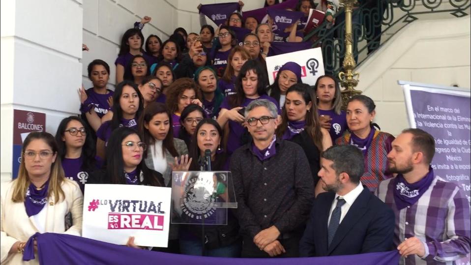 Aprobación de la Ley Olimpia en la CdMx. (Tomado de @Congreso_CdMex)