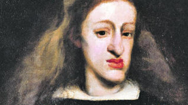 El rey Carlos II padecía ciertas deformidades faciales. (Wikimedia Commons)