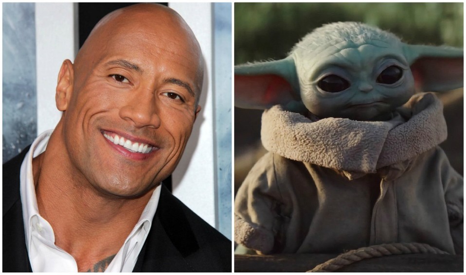 Dwayne Johnson arrulla a Yoda bebé (Especial).