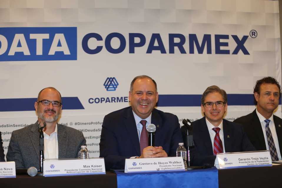 Presentación de resultados de Data Coparmex encabezada por Gustavo de Hoyos (Javier Ríos | Milenio)