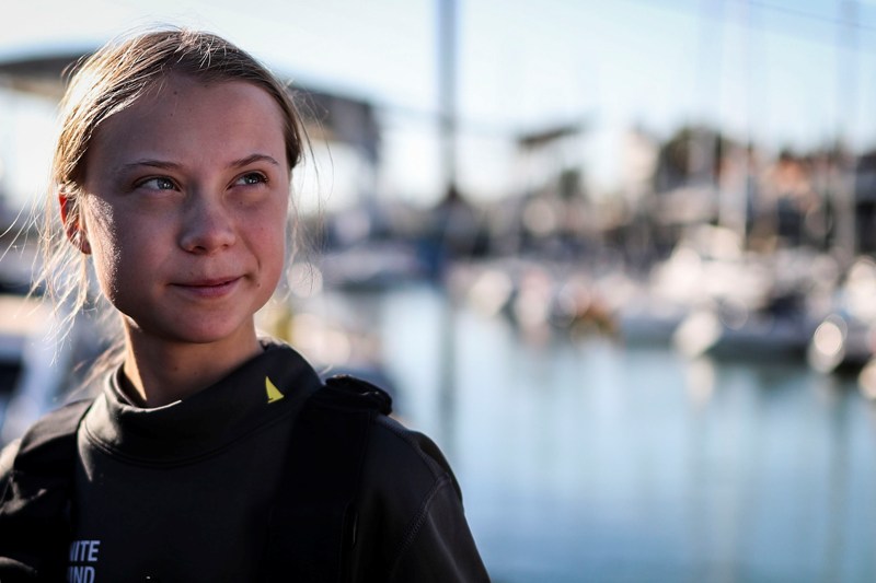 Thunberg es inspiradora del movimiento juvenil contra el cambio climático Fridays For Future. (AFP)