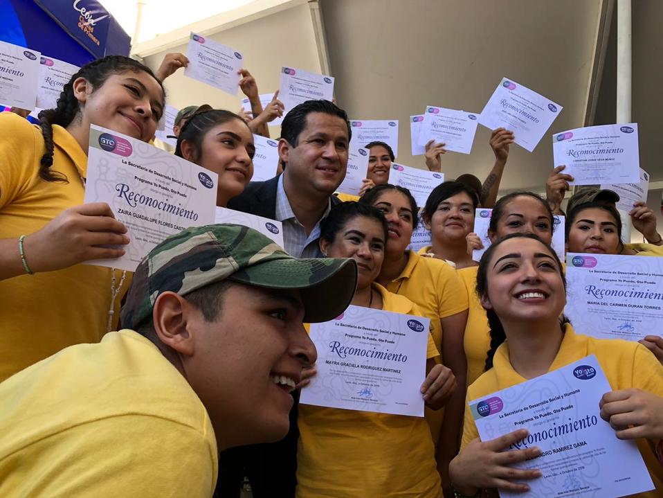Se gradúan 28 mil leoneses del programa Yo puedo, Guanajuato puede. Especial.