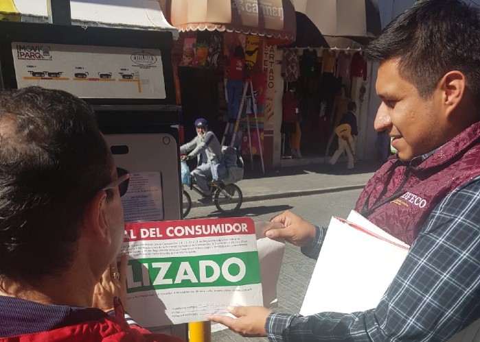 Suspensión de parquimetros en Centro de Pachuca. (Cortesía)