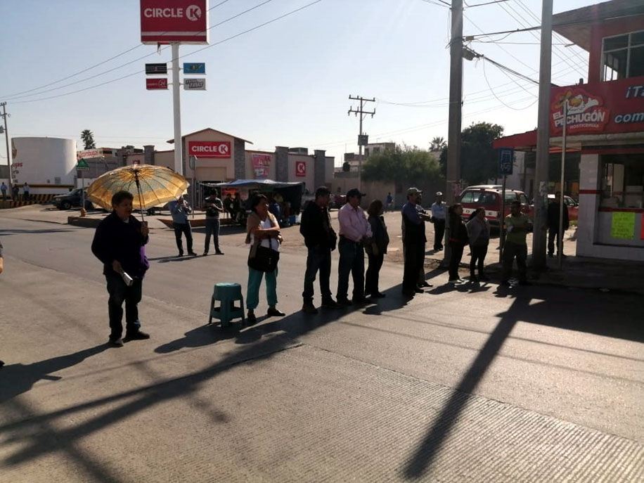 Este es el tercer bloqueo en las pasadas dos semanas en el mismo sector (Brenda Alcalá)