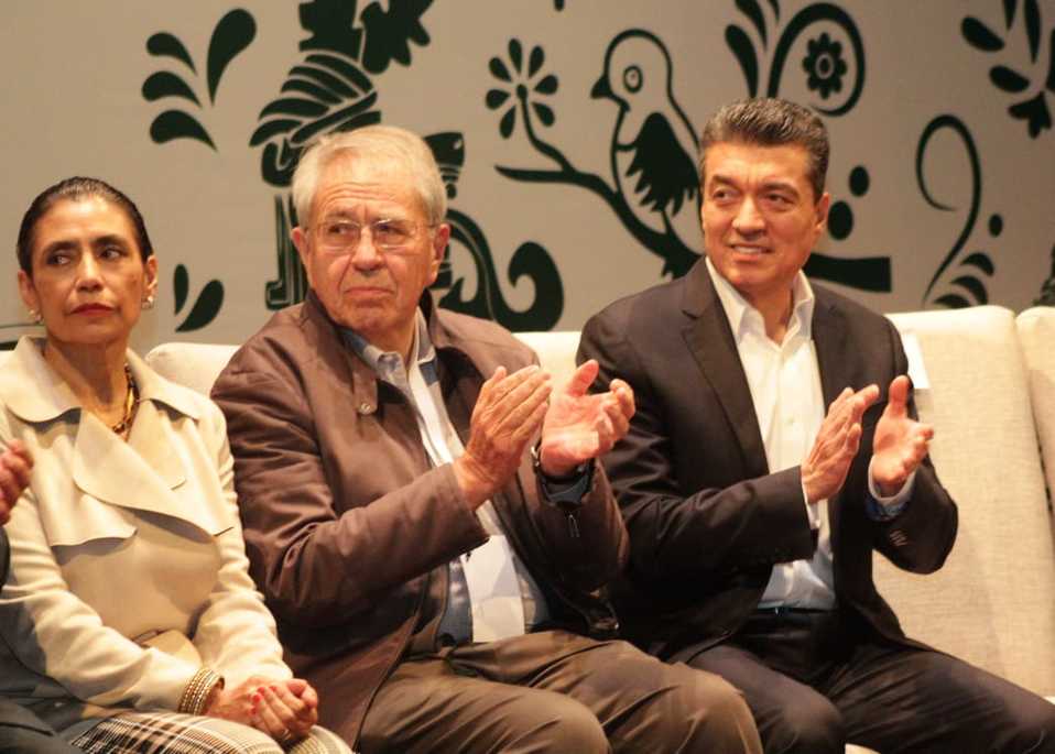 El gobernador Rutilio Escandón durante la reunión. (Especial)
