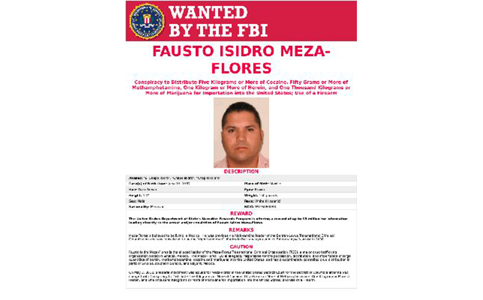 Fausto Isidro Meza Flores, 'El Chapo Isidro', líder del cártel de los Beltrán Leyva.
