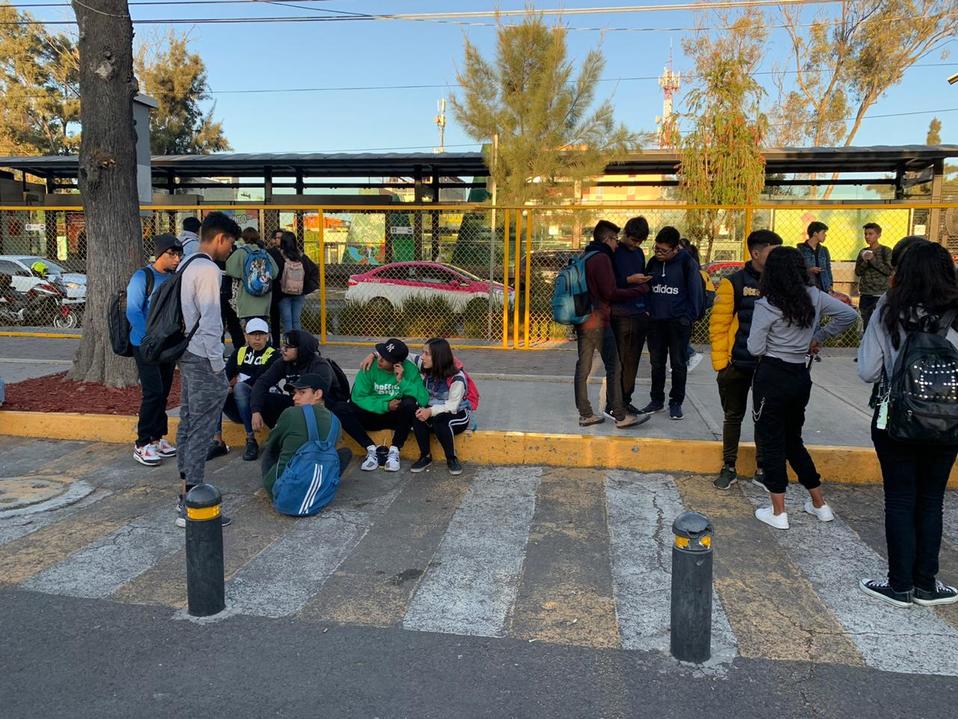 Las clases fueron suspendidas debido a la protesta. (Jorge Becerril)