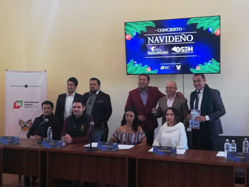 Presentan programa navideño que se presentará en el Auditorio Gota de Plata. (Elizabeth Hernández)