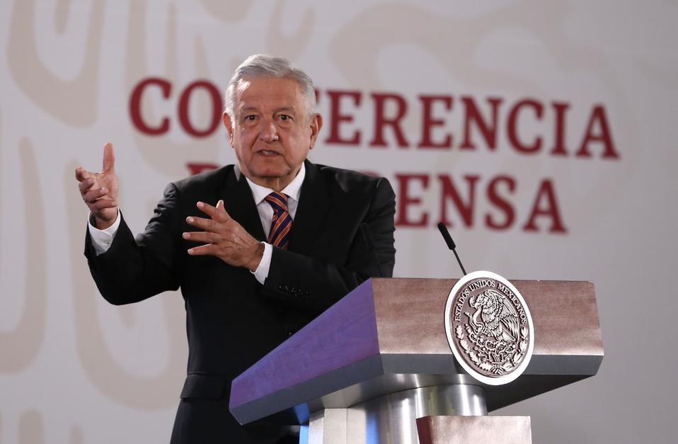 El presidente Andrés Manuel López Obrador en conferencia matutina. (Octavio Hoyos)