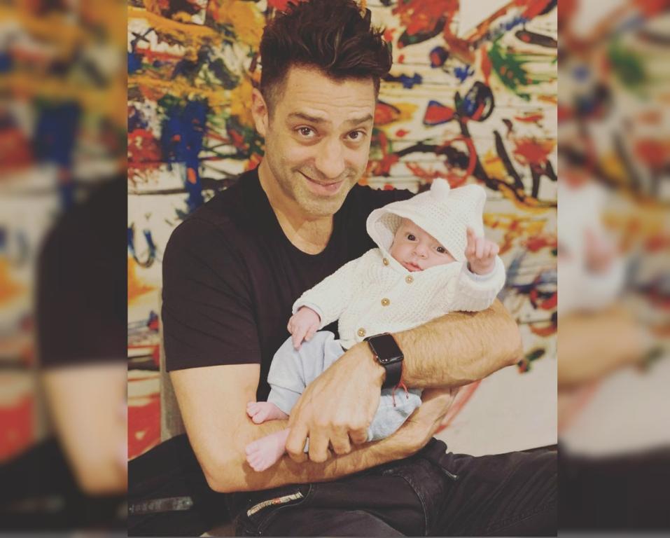 Ari Borovoy presume foto con el bebé de Érika Zaba (Instagram).