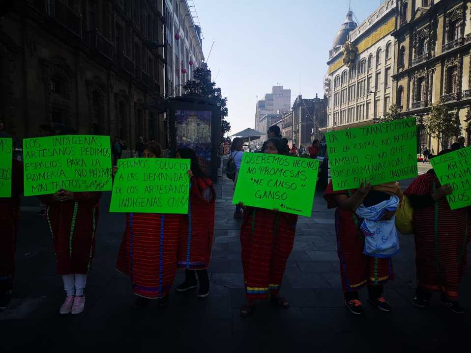 Los comerciantes exigen respeto a sus derechos laborales. (César Velázquez)