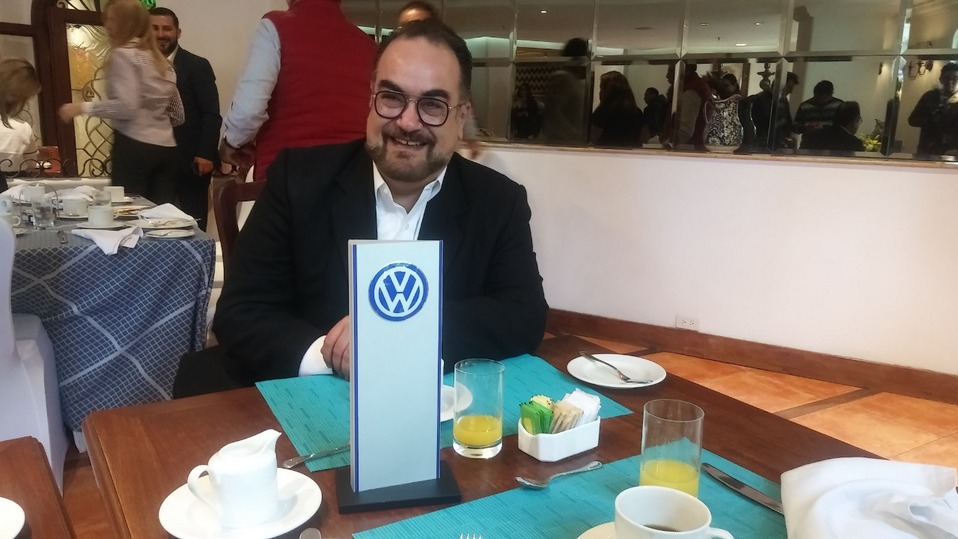 Mauricio Kuri Curiel, director de Comunicación Corporativa y Asuntos de Gobierno de Volkswagen Puebla (Verónica López)