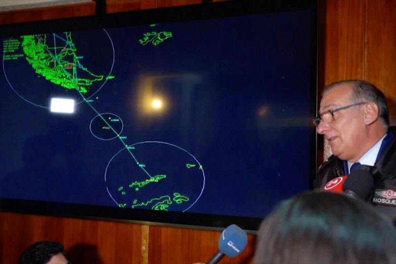 La aeronave perdió comunicación cuando sobrevolaba el mar de Drake, un paso marítimo entre el continente americano y la Antártida. (AP)