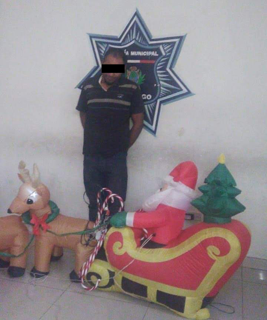 El señalado fue ubicado por los policías, quienes de inmediato lo aseguraron. (Milenio Digital)