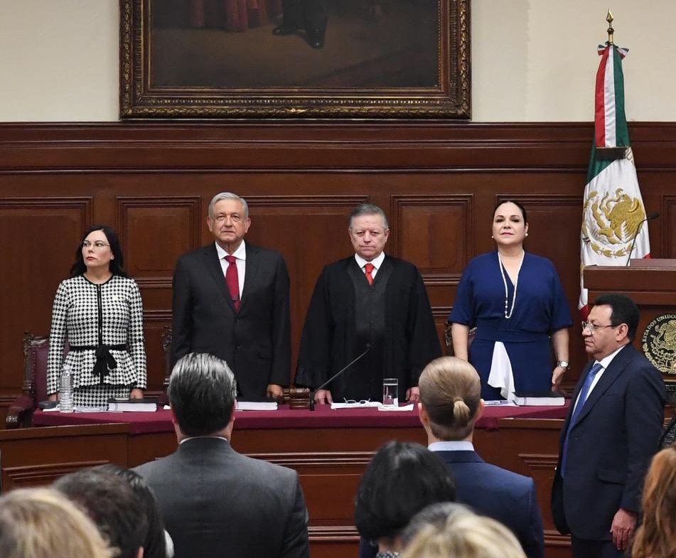 Inicia informe del presidente de la SCJN.