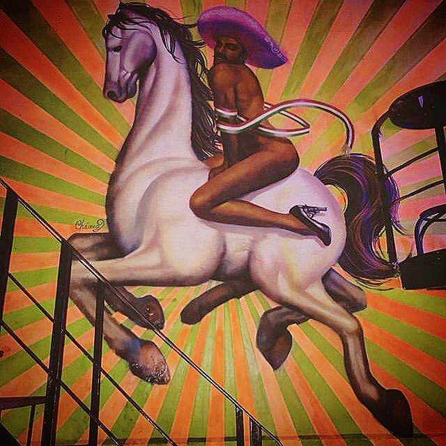 Replica de 'La Revolución' en el bar Marrakech. (Instagram)