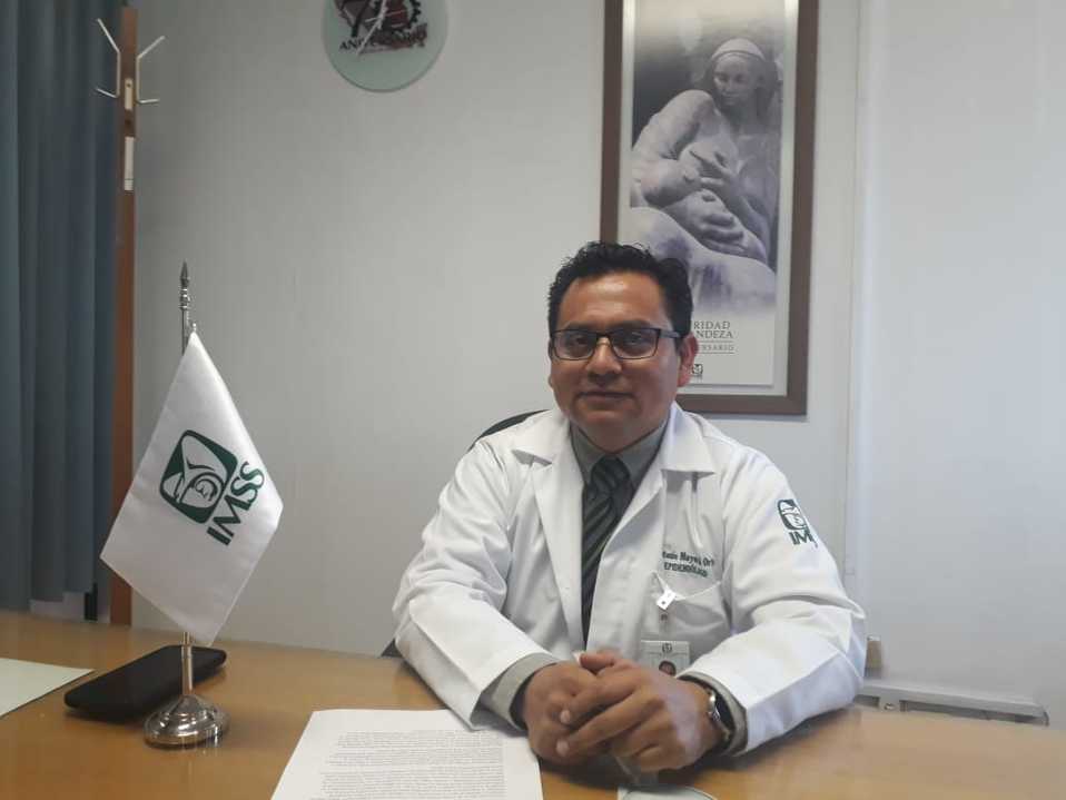 Antonio Mayoral Ortiz, coordinador de Vigilancia Epidemiológica del Área Delegacional del IMSS (Melanie Torres)