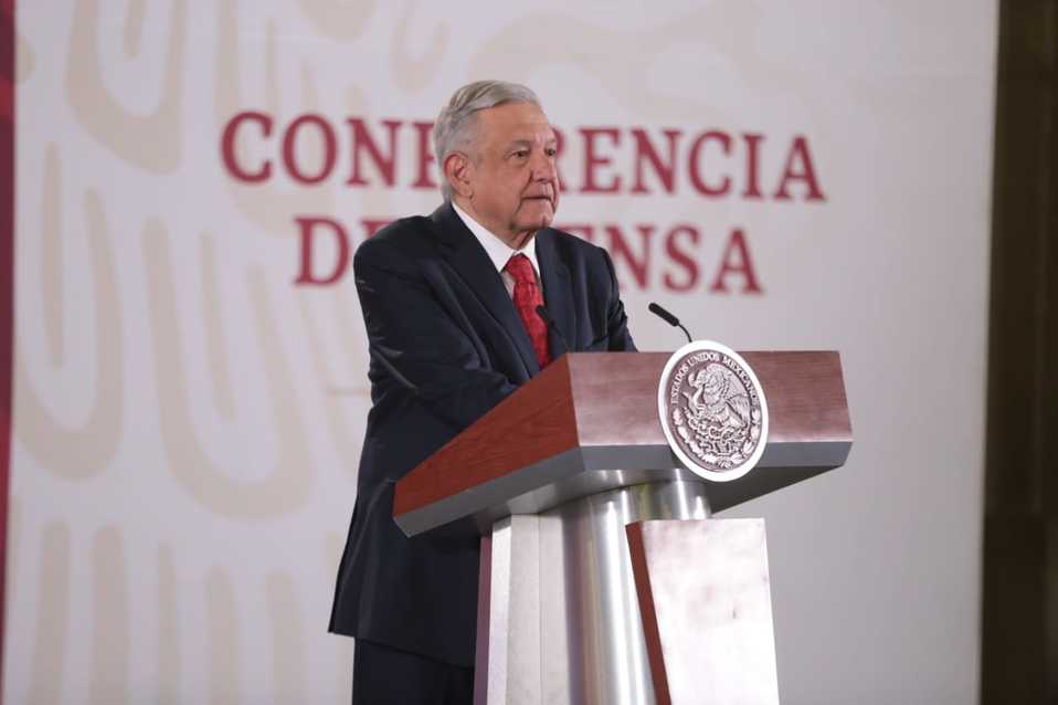 López Obrador desde Palacio Nacional. (Jesús Quintanar)