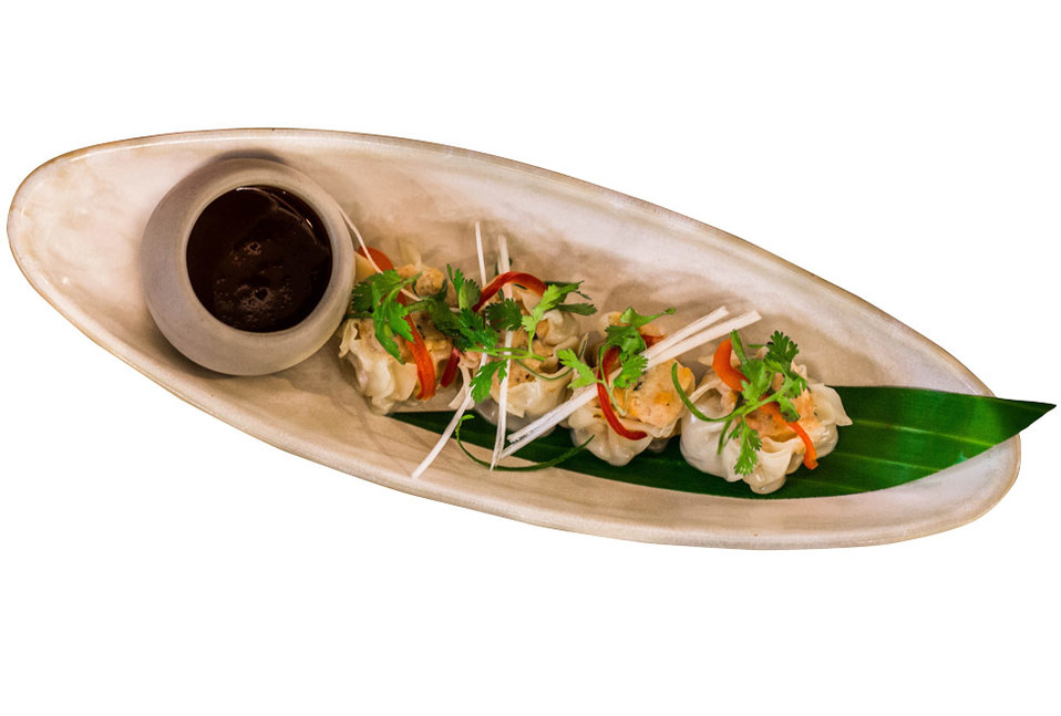 Siew Mai, dumplings de camarón.