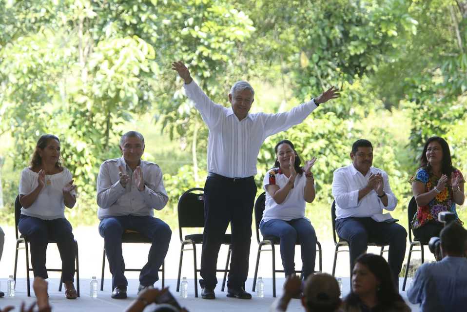 El Presidente en Tabasco por gira de trabajo. (Ariana Pérez)