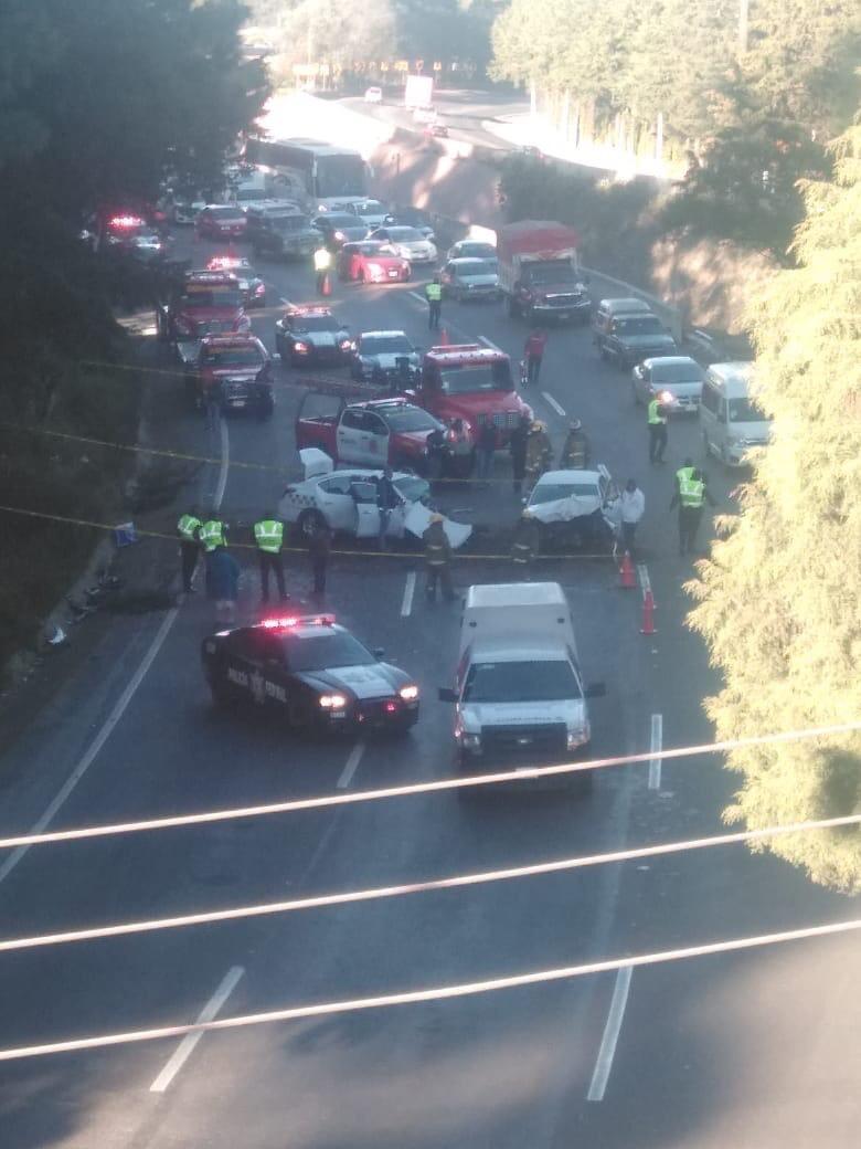 El tránsito en la zona se afectó por el suceso. (Especial)