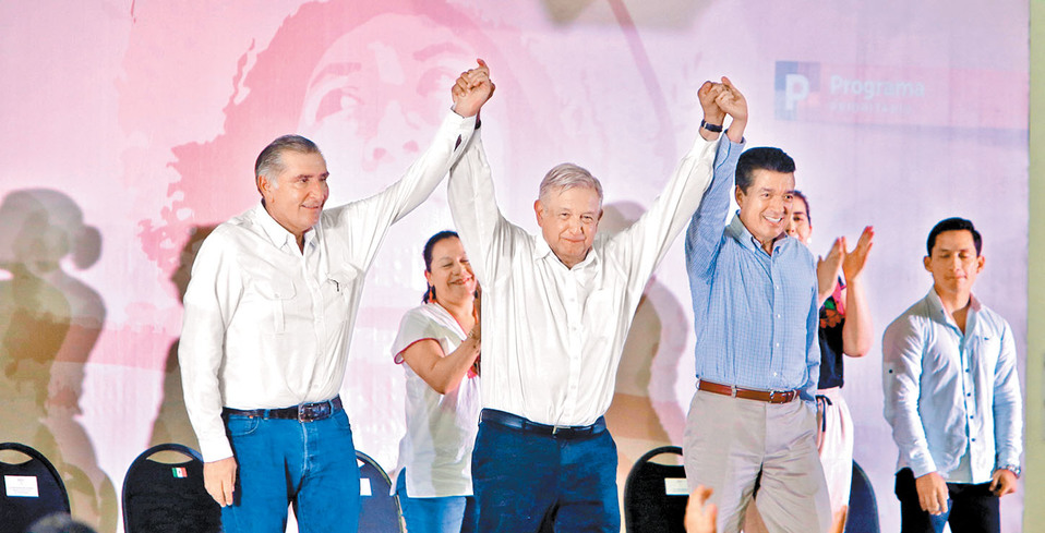 El presidente López Obrador estuvo en Tabasco, donde explicó los beneficios del pacto. (Ariana Pérez)