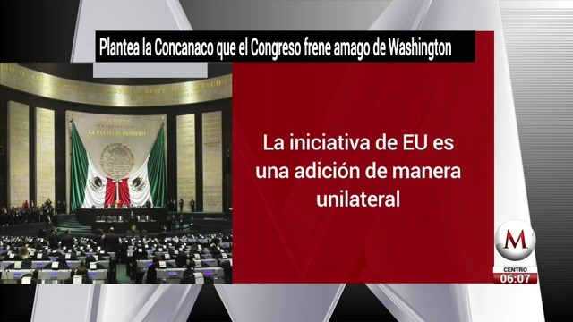 Plantea la Concanaco que el Congreso frene amago de Washington
