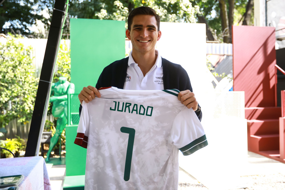 Sebastián Jurado durante la presentación del nuevo jersey de la selección mexicana (Imago7)