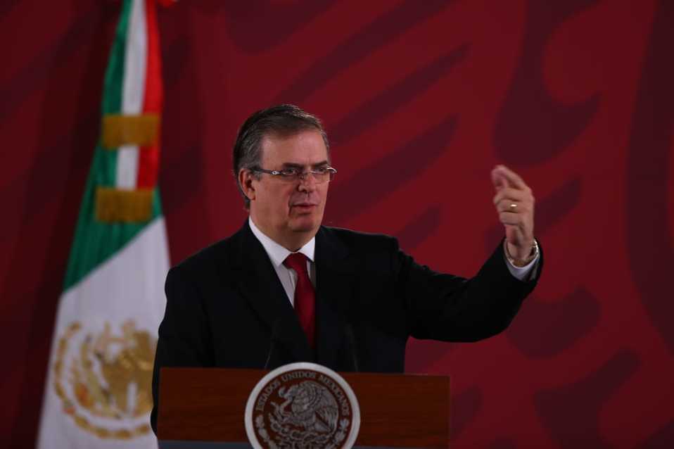 El secretario de Relaciones Exteriores, Marcelo Ebrard. (Héctor Téllez)