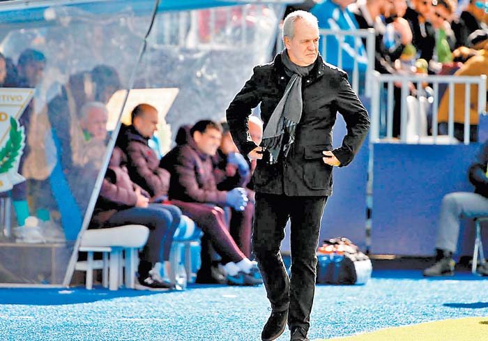 Javier Aguirre en un partido con Leganés. Reuters