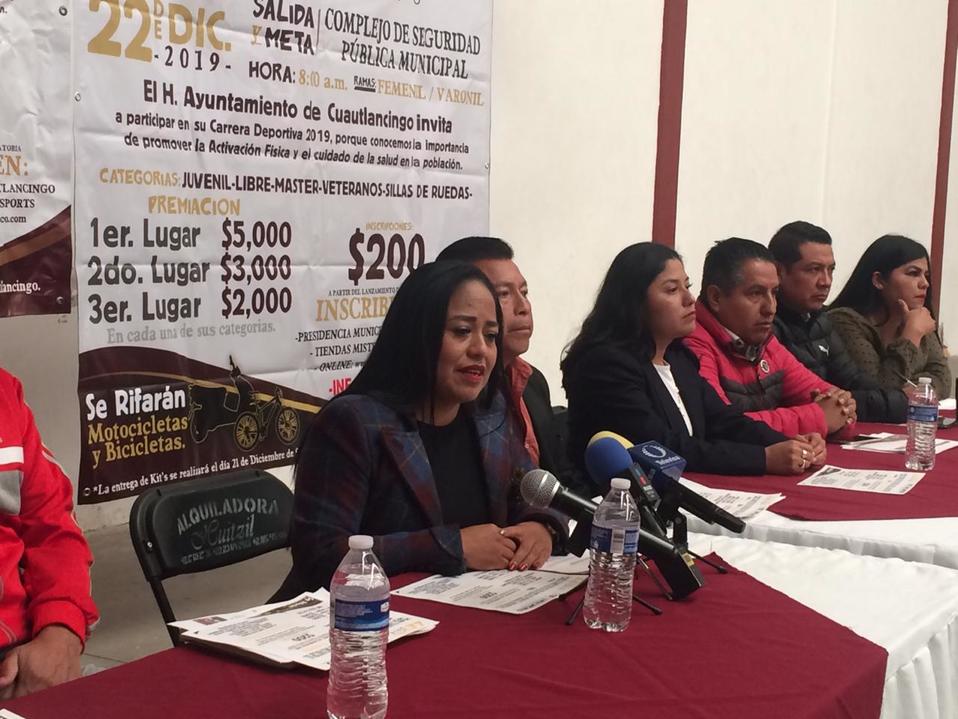 Presentan la Carrera Cuautlancingo 10 k. (Rafael González)