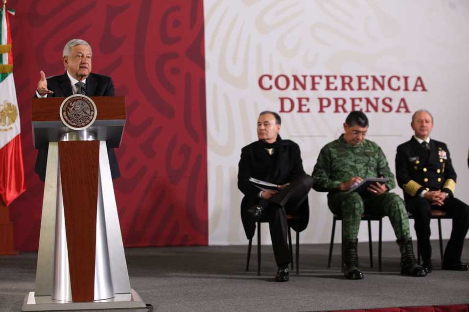 AMLO en conferencia mañanera. (Omar Franco)