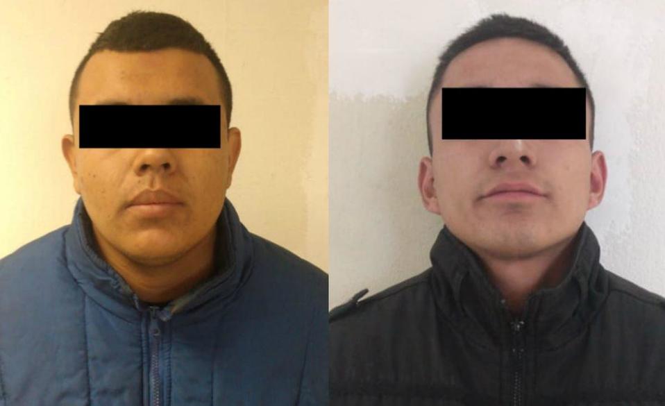 Los detenidos fueron identificados como David "N" de 23 años de edad, y Luis "N" de 22. (Foto: Especial)