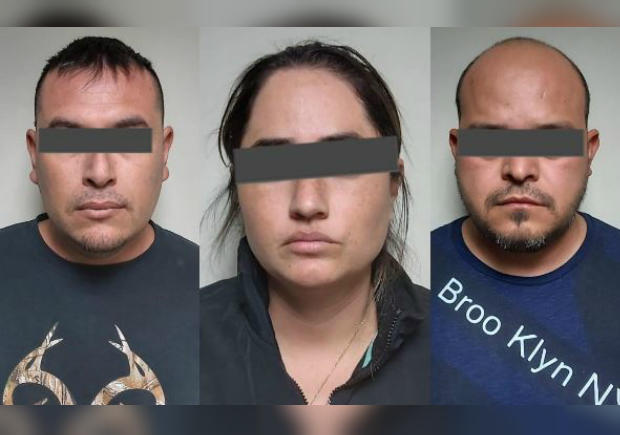 Los detenidos fueron identificados como Luis Miguel, de 33 años de edad, Gloria, de 29, y José Guadalupe, de 40. (Foto: Especial)
