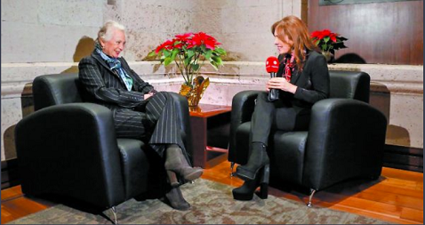 La funcionaria en la charla con la periodista Elisa Alanís para MILENIO. Especial
