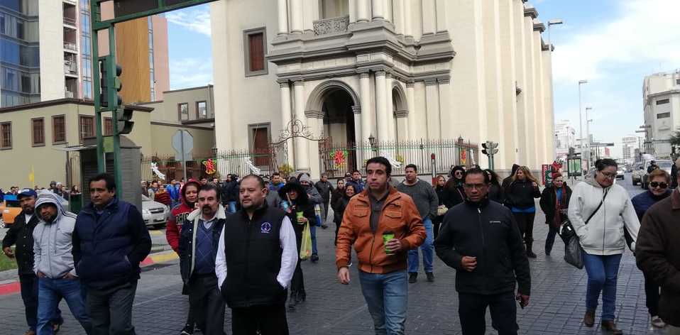 Los maestros cerraron Juárez e Ignacio Ramón. Foto: Raúl Palacios.