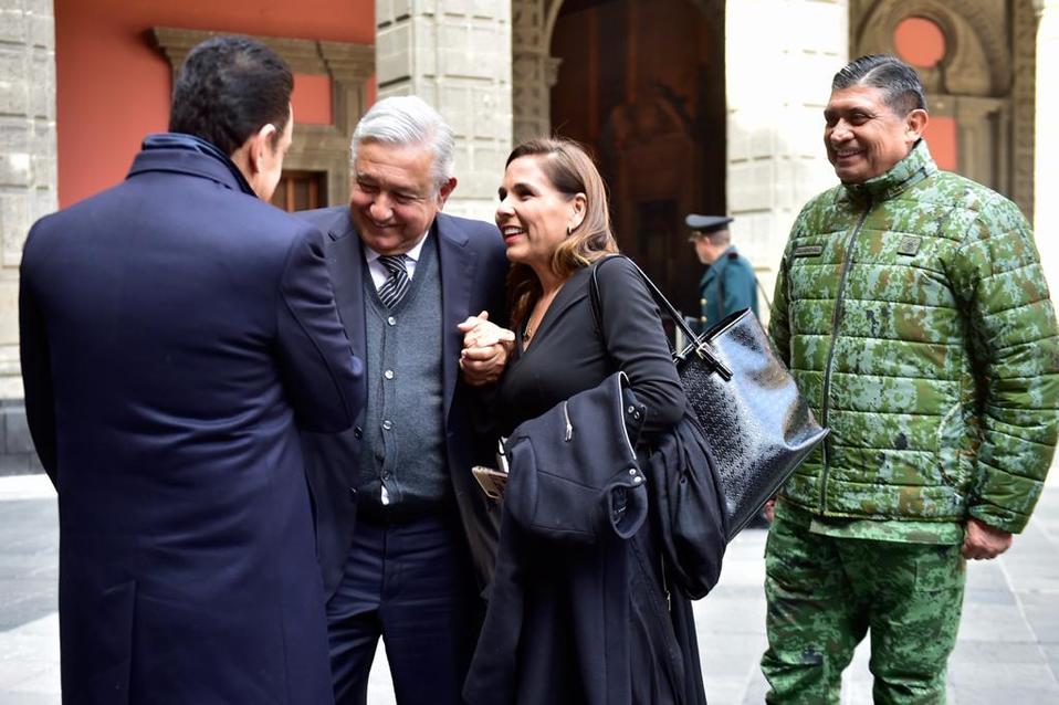 Mara Lezama agradeció a la Semar, Sedena, Guardia Nacional, Policía Federal, Policía Militar, Fiscalía General del Estado y a la policía de Quintana R