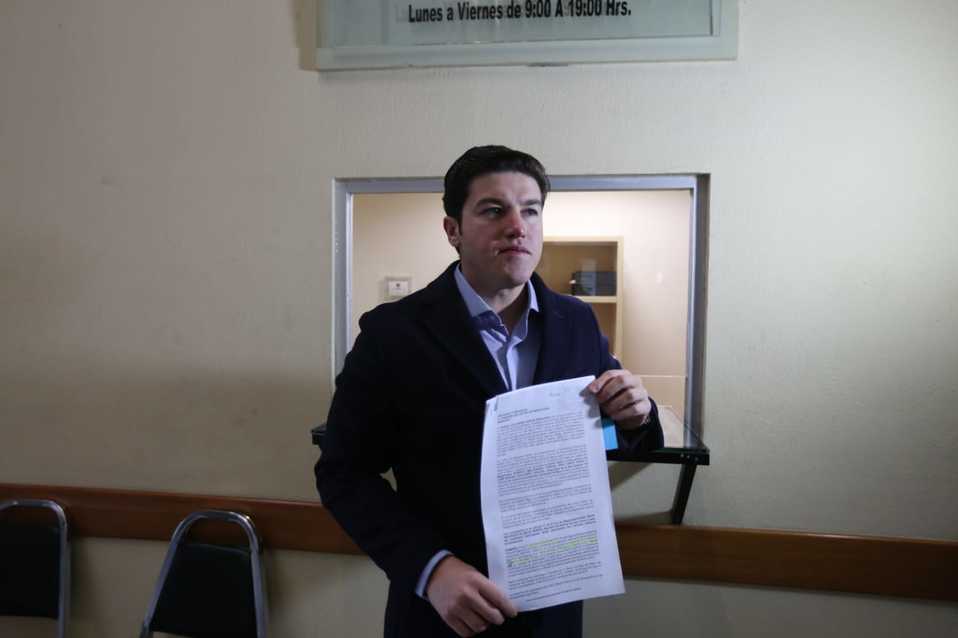 El senador de Movimiento Ciudadano, Samuel García. (Jorge López)