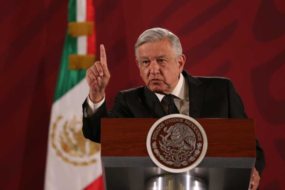El presidente Andrés Manuel López Obrador en conferencia. (Octavio Hoyos)