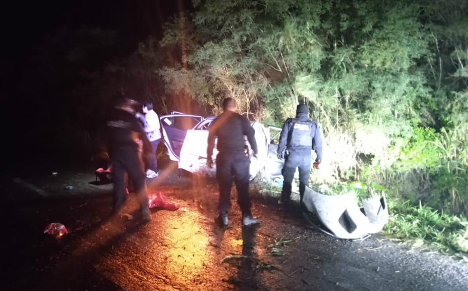 Bebé 'sale disparado' en volcadura en Hidalgo, Tamaulipas (Foto/CORTESÍA)