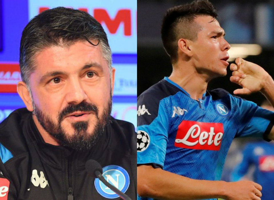 Gennaro Gattuso revela la posición qué tendrá Hirving Lozano (Twitter/Reuters)