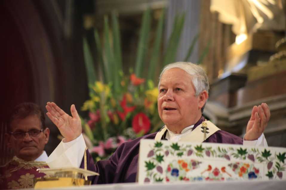 Víctor Sánchez Espinosa, arzobispo de Puebla. (Foto: Andrés Lobato)