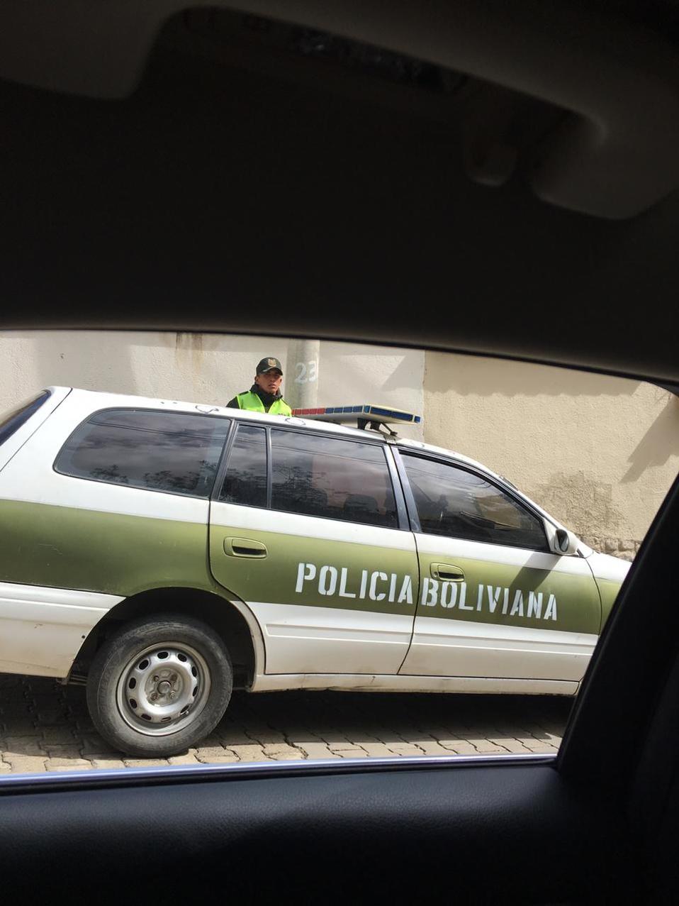 La presencia del personas de seguridad ocurrió tras la salida de Evo Morales a México.  (Cortesía)