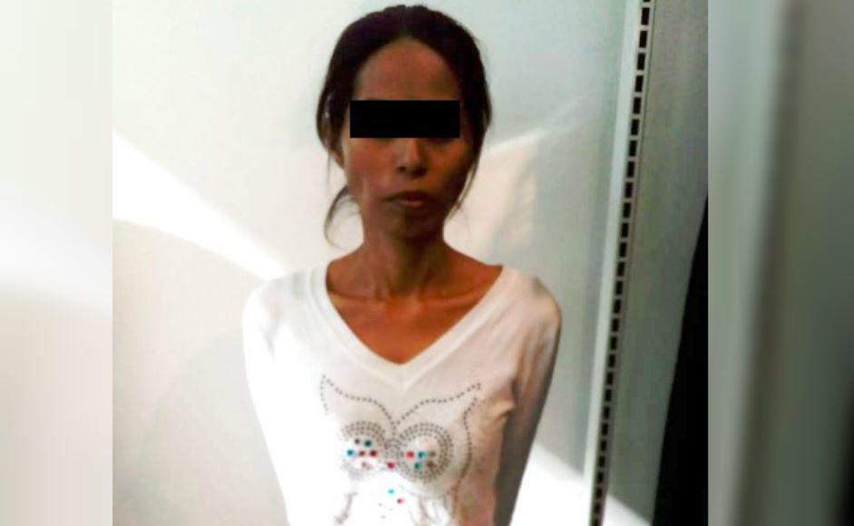 La detenida fue identificada como Nora Lilia L., de 37 años de edad. (Foto: Especial)