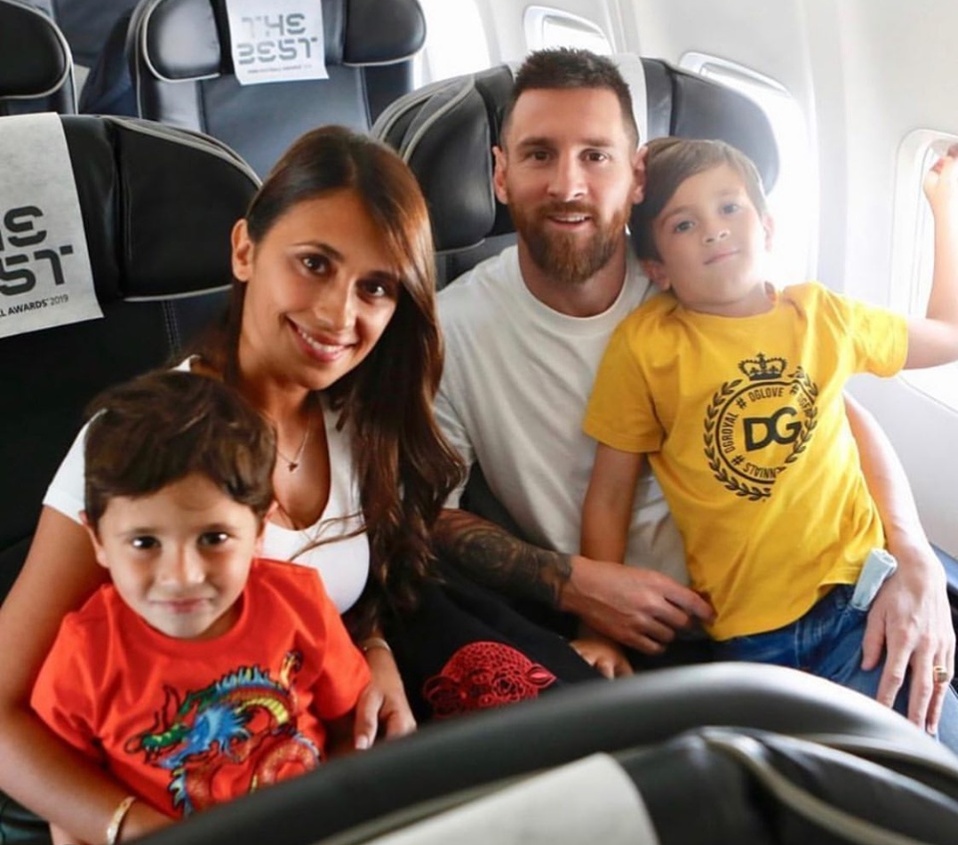 Lionel Messi y su familia (Instagram: antonelaroccuzzo)